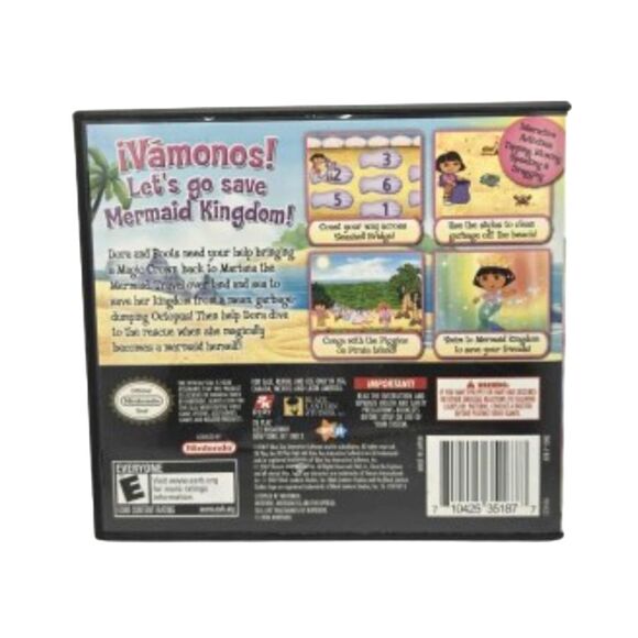 Dora the Explorer: Dora Saves the Mermaids Nintendo DS 3DS (CIB w/Manual) Tested - Picture 2 of 5